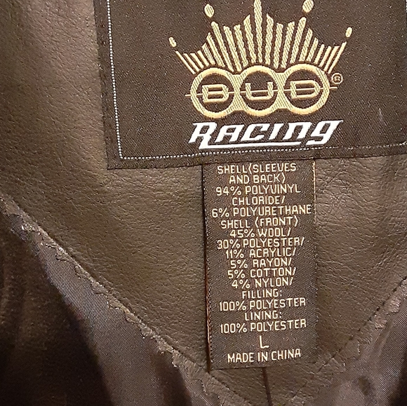 VINTAGE "BUD" BUDWEISER RACING JACKET - Picture 6 of 6